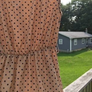 Adorable high low polka dot dress
